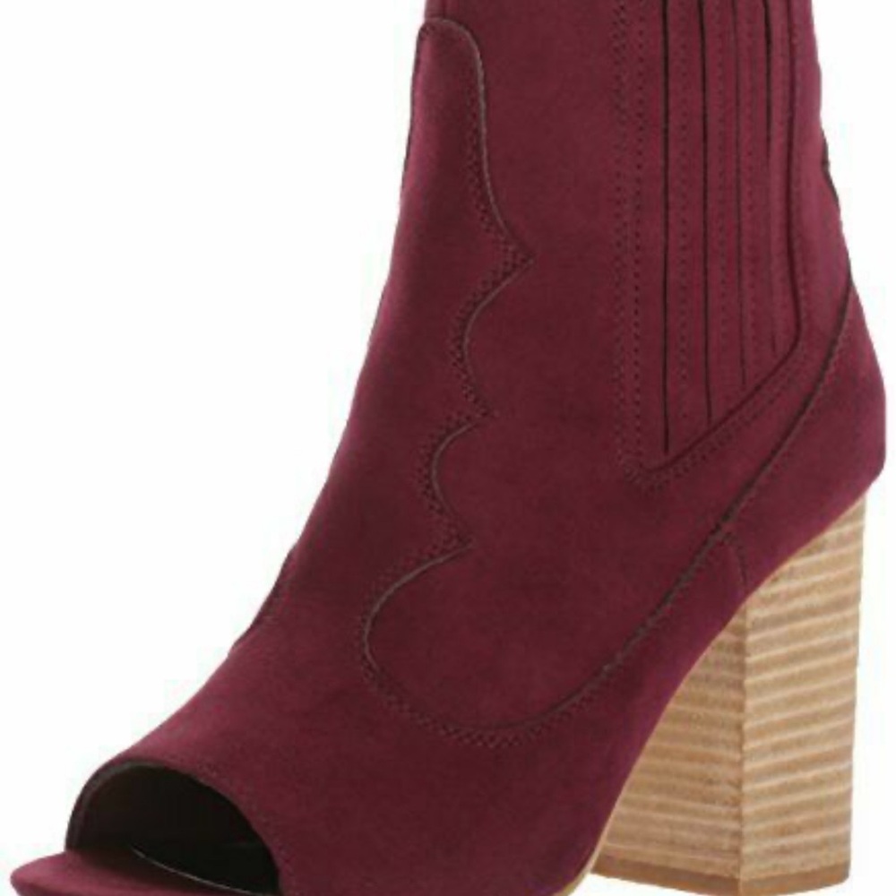 Carlos Santana Burgundy Heeled Boots NEW